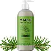 Maple Holistics Shampoing clarifiant en bouteille purifie le cuir chevelu.