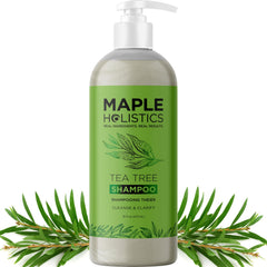 Maple Holistics Shampoing clarifiant en bouteille purifie le cuir chevelu.