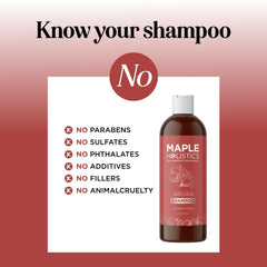 Maple Holistics cheveux secs avant-après: texture plus lisse après utilisation
