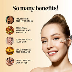 Maple Holistics huile jojoba bio pure, flacon pratique pour soins quotidiens