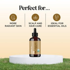 Maple Holistics huile porteuse jojoba, flacon prêt à mélanger avec huiles