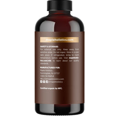 Maple Holistics huile ricin bio - soin corps et hydratation douce