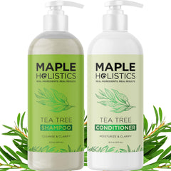 Maple Holistics Shampoing Arbre à Thé : bouteille prête pour l'utilisation