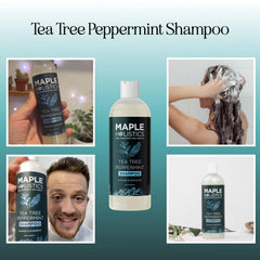 Maple Holistics Shampoing romarin-arbre-a-the-menthe-massage-cuir-chevelu: sensation rafraîchissante