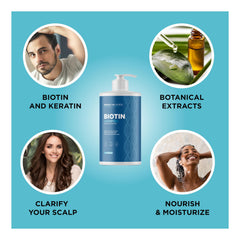 Shampoing Romarin Biotine Maple Holistics, huile d'arbre à thé pour parfum frais.