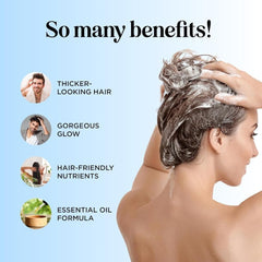 Maple Holistics Shampoing romarin et biotine – texture légère pour volume quotidien.