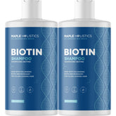 Shampooing Maple Holistics romarin-biotine – bouteille élégante et volume potentiel.