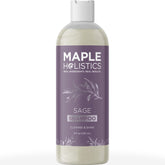 Maple Holistics shampoing sauge et romarin – bouteille prête à clarifier le cuir chevelu.