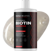 Shampoing Ultra Biotine Maple Holistics, bouteille, volume potentiel.