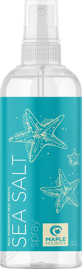 Maple Holistics spray volumisant au sel de mer sur flacon pour volume et texture plage