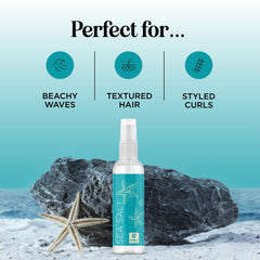 Flacon Maple Holistics emballage spray volumisant au sel de mer pratique pour voyage