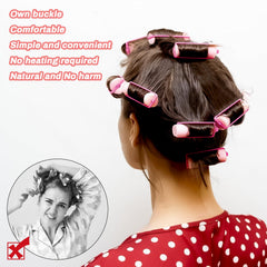 Enfants utilisant les rouleaux MAQIHAN pour boucles douces et simples