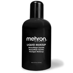 Maquillage liquide Mehron, bouteille noir 133 ml, application précise et durable sur le visage