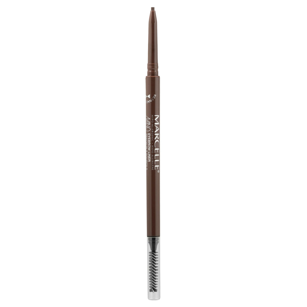 Marcelle Nano Retractable Sourcils, crayon marron moyen, définition précise et tenue longue durée.