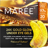 MAREE patch yeux hydrogel dans sa boîte – hydratation et éclat pour le regard.