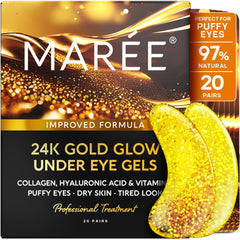 MAREE patch yeux hydrogel dans sa boîte – hydratation et éclat pour le regard.