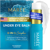 MAREE baume sous-oeil stick hydratant emballage premium pour un regard plus frais.
