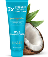 MAREE Conditionneur: bouteille élégante illustrant une hydratation profonde des cheveux.