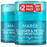MAREE Crème Visage Duo Bouteille : hydratation et élasticité instantanées.