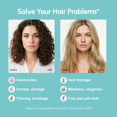 MAREE Kératine et biotine renforcent visiblement les cheveux abîmés