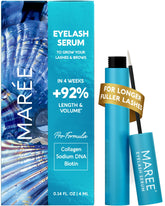 MAREE Sérum Cils - Brosse Appliquée: application facile et ciblée sur la ligne des cils.