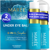 MAREE Under Eye Balm Stick application close-up showing smooth glide for easy daily use