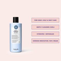 Maria Nila Coils & Curls Co-Wash — texture crème légère nourrissante.