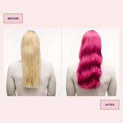 Échantillon couleur montrant une teinte rose vive et lumineuse.