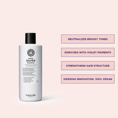 Maria Nila Sheer Silver: neutralisation des teintes pour blondes et gris.
