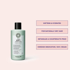 Texture crème argan de Maria Nila True Soft pour nourrir les longueurs.