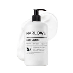 MARLOWE No. 002 Lotion corporelle Originale, bouteille-pompe 15 oz, hydratation durable.
