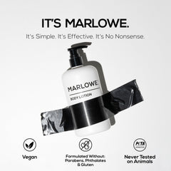 MARLOWE No. 002 Parfum-original Lotion Corps, senteur boisée discrète.