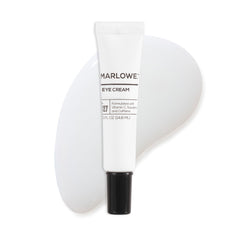 MARLOWE No.127 eye cream jar closeup showing lightweight under-eye care
