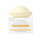 Mars Made Savon-cheveux eau riz 2.0 texture crèmeuse pour cheveux propres et soyeux.