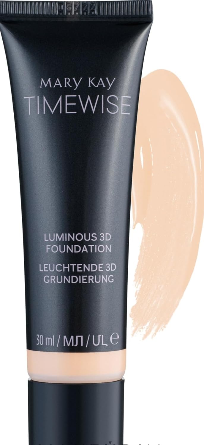 Fond de teint Mary Kay TimeWise lumineux en flacon pour une application précise et longue tenue.