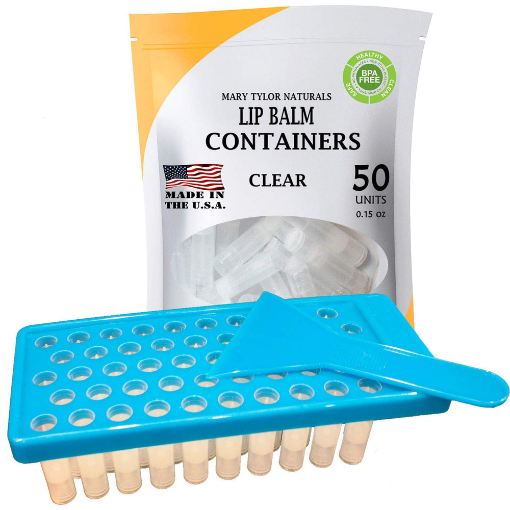 Kit Mary Tylor Naturals avec plateau de remplissage pour baume à lèvres, pratique et précis.
