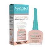 MASGLO Advanced Base Total Care nude bottle—strengthens and hydrates nails.