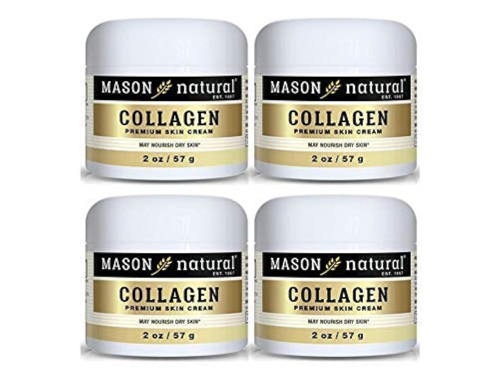 Mason Natural Creme Collagene dans une bouteille, hydratation quotidienne du visage.