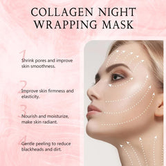 Masque Nuit Collagène hydrolysé pénètre profondément pour plus d'élasticité