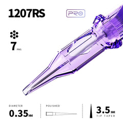 Corps transparent Mast Pro permettant le nettoyage précis entre les couleurs.