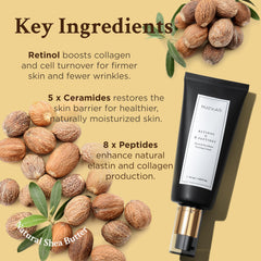 MATKAS Crème Cou Retinol Ceramides Peptides — soutient la barrière cutanée.