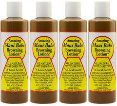 Maui Babe Browning Lotion, bouteille de 8 onces, favorise un bronzage naturel