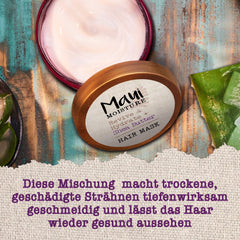 Application du masque Beurre de Karité Maui Moisture sur cheveux