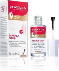 MAVALA Stop avec sa brosse d’application pour une utilisation facile.
