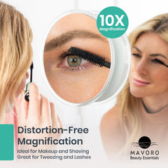 Mavoro augmentation 10x, pour une mise en beauté précise des contours.