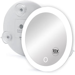 Mavoro miroir agrandissement 10x: vue nette pour maquillage précis.
