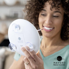 Mavoro miroir voyage portable: compagnon discret pour les retouches en déplacement.