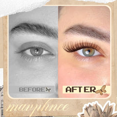 Mavphnee cils bruns en grappes ébouriffés, volume discret pour tous les styles.