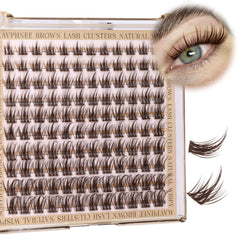 Mavphnee cils clusters brun wispy pour un regard naturel et volumisant