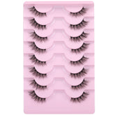 Cils demi-longs Mavphnee pour un regard naturel et élégant.